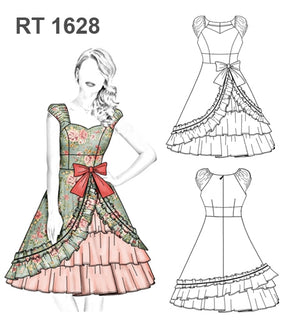 MOLDE VESTIDO DE HUASA CHINA 1628