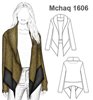 MOLDE CHAQUETA TAPADO MUJER 1606