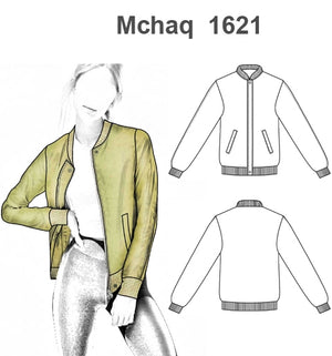 MOLDE CHAQUETA BOMBER MUJER 1621