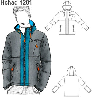 MOLDE CHAQUETA SOFTSHELL HOMBRE 1201