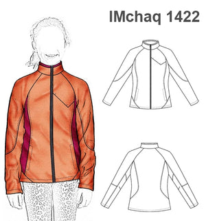 MOLDE CHAQUETA MANGA RAGLAN NIÑA 1422