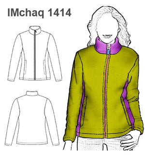 MOLDE CHAQUETA POLAR NIÑA 1414