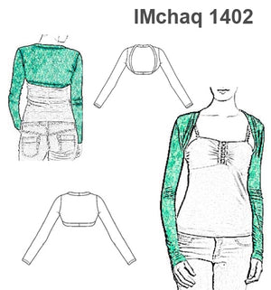 MOLDE CHAQUETA BOLERO  NIÑA 1402