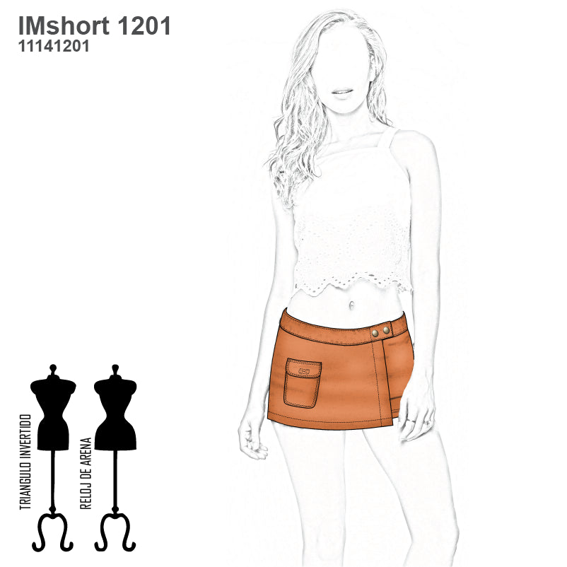 MOLDE FALDA SHORT 1201