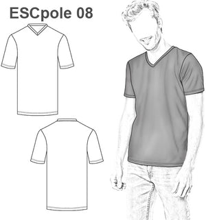 MOLDE POLERA  BASICA ESCOLAR 0908