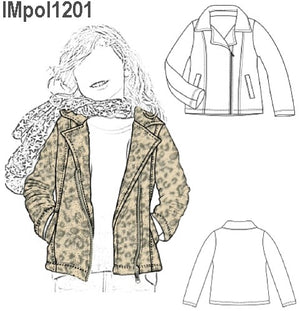 MOLDE POLERON CHAQUETA NIÑA 1201