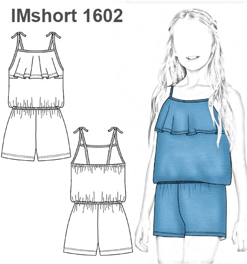 MOLDE SHORT ENTERITO NIÑA 1602