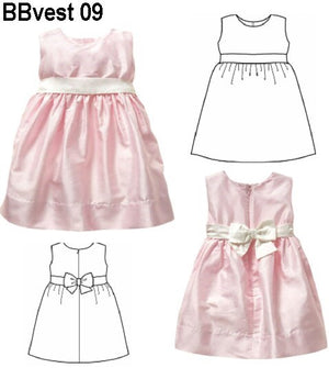 MOLDE VESTIDO CANESU BEBE 0909