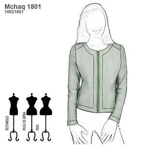 MOLDE CHAQUETA CLASICA MUJER 1801