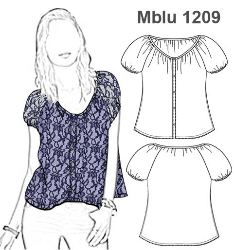 MOLDE BLUSA MUJER 1209