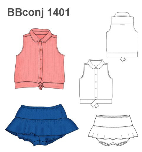 MOLDE CONJUNTO BEBE 1401