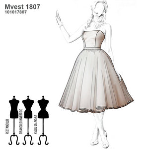 MOLDE VESTIDO NOVIA 1807