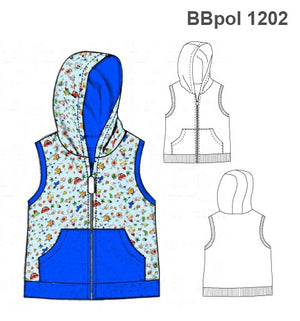 MOLDE POLERON CHALECO BEBE 1202