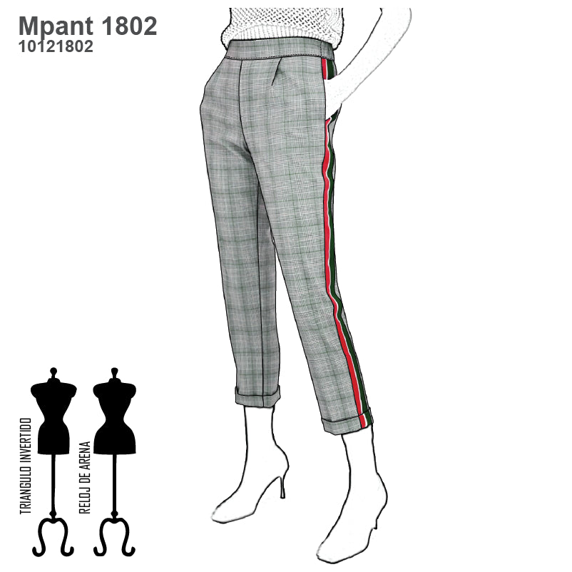 MOLDE PANTALON BUZO URBANO MUJER 1802