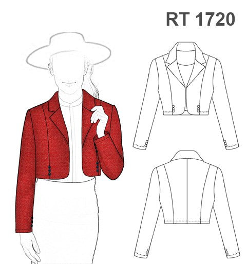 MOLDE CHAQUETA HUASA ELEGANTE RT 1720