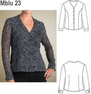 MOLDE BLUSA BASICA MUJER 0923