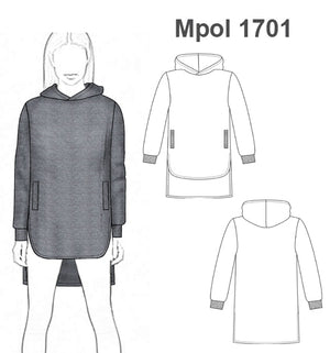 MOLDE POLERON OVERSIZE MUJER 1701