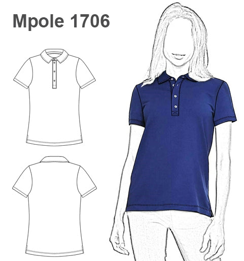 MOLDE POLERA POLO MUJER 1706