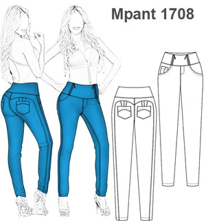 MOLDE PANTALON PUSH UP 1708