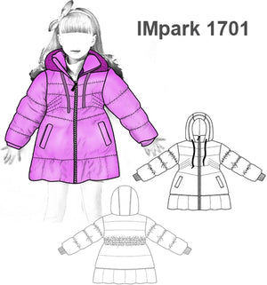 MOLDE PARKA ACAMPANADA NIÑA 1701