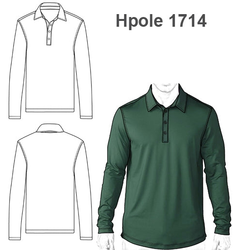 MOLDE POLERA PIQUE HOMBRE 1714