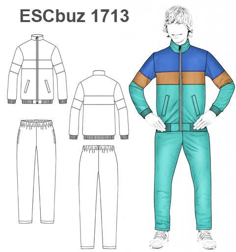 MOLDE SUDADERA / BUZO ESCOLAR 1713