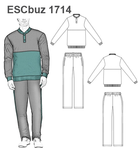 MOLDE SUDADERA / BUZO ESCOLAR 1714