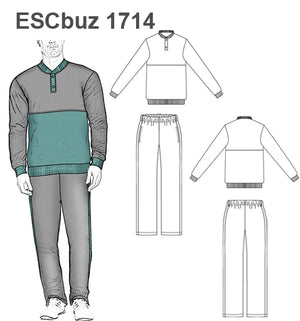 MOLDE SUDADERA / BUZO ESCOLAR 1714