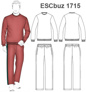 MOLDE SUDADERA / BUZO ESCOLAR 1715