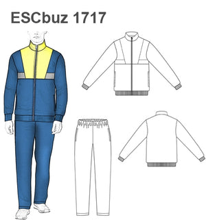 MOLDE SUDADERA / BUZO ESCOLAR 1717