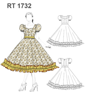 MOLDE VESTIDO HUASA CHINA RT 1732