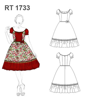 MOLDE VESTIDO HUASA CHINA RT 1733