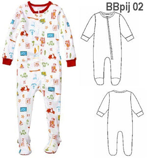 MOLDE PIJAMA ENTERITO BEBE 0902