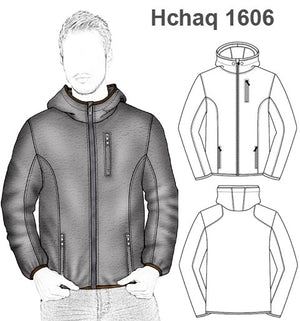 MOLDE CHAQUETA POLAR HOMBRE 1606