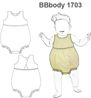 MOLDE BODY ENTERIZO BEBE 1703