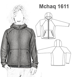 MOLDE CHAQUETA POLAR MUJER 1611