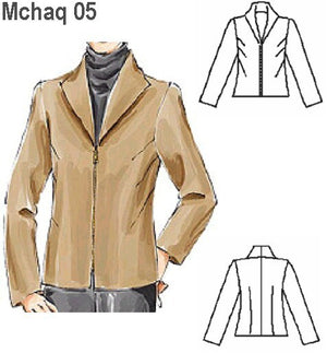 MOLDE CHAQUETA CON CIERRE MUJER 0905