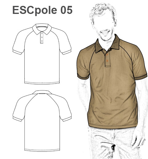 MOLDE POLERA POLO ESCOLAR 0905