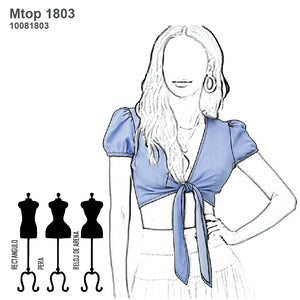 MOLDE TOP CON LAZO MUJER 1803