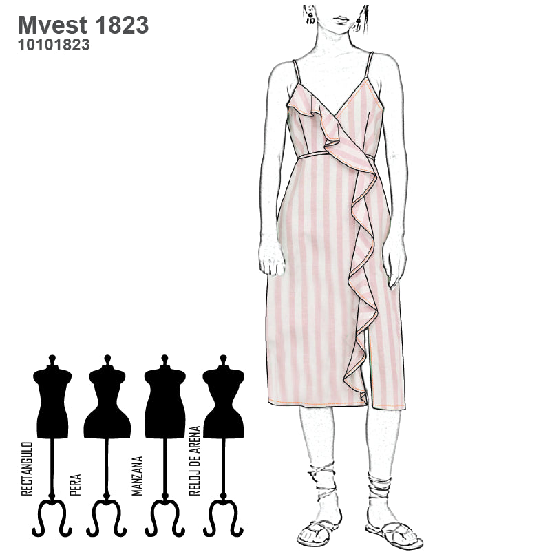 MOLDE VESTIDO SOLERA MUJER 1823