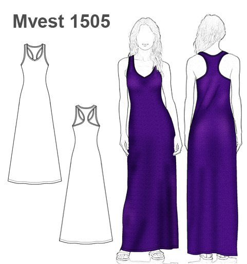 MOLDE VESTIDO LARGO MUJER 1505