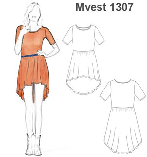 MOLDE VESTIDO MULLET MUJER 1307