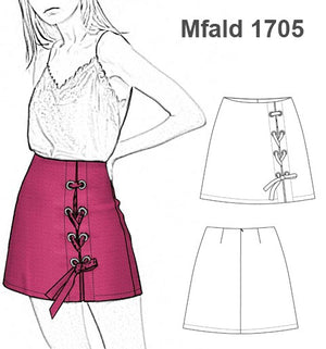 MOLDE FALDA EVASE MUJER 1705