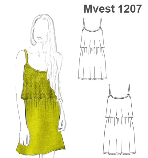 MOLDE VESTIDO SOLERA MUJER 1207
