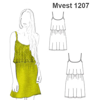 MOLDE VESTIDO SOLERA MUJER 1207