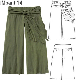 MOLDE PANTALON CAPRI MUJER 0914