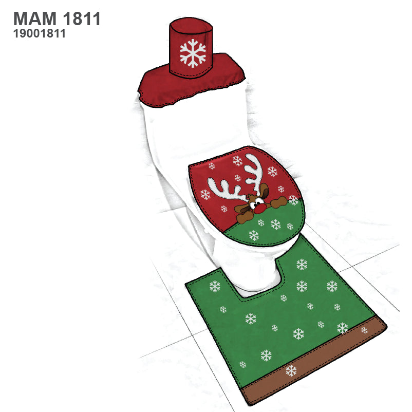 MOLDE SET BAÑO NAVIDAD MAN 1811