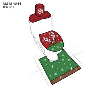 MOLDE SET BAÑO NAVIDAD MAN 1811