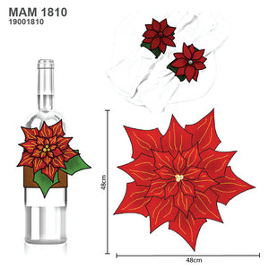 MOLDE SET DE MESA FLOR NAVIDAD MAN 1810