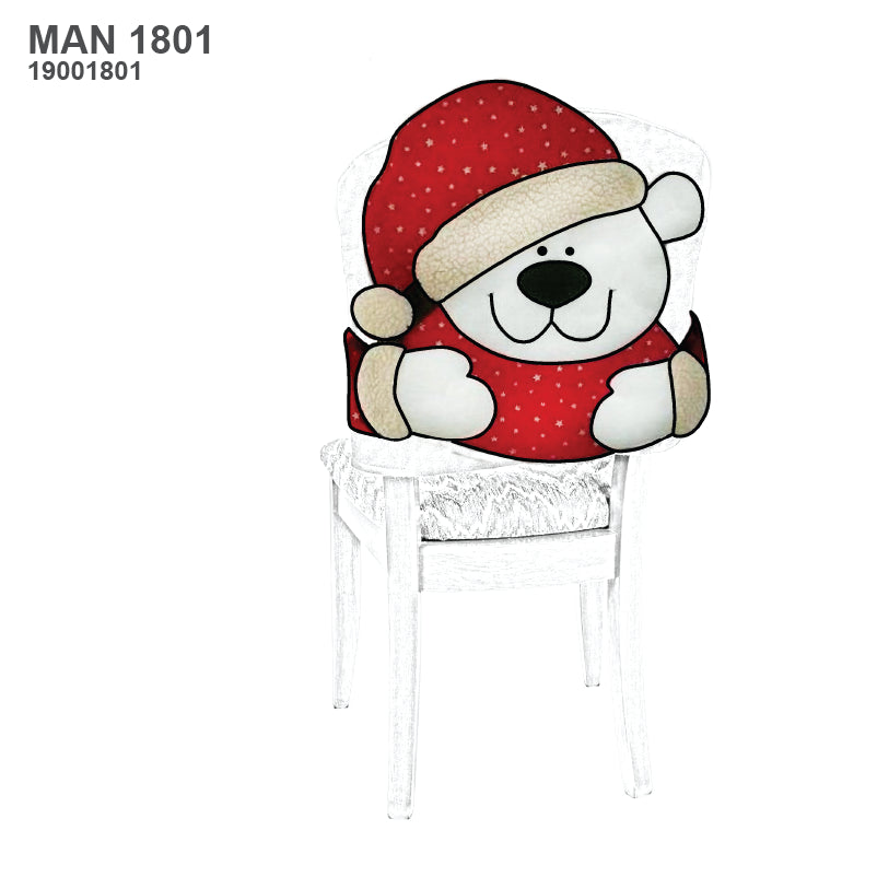 MOLDE FUNDA SILLA OSO NAVIDAD MAN 1801